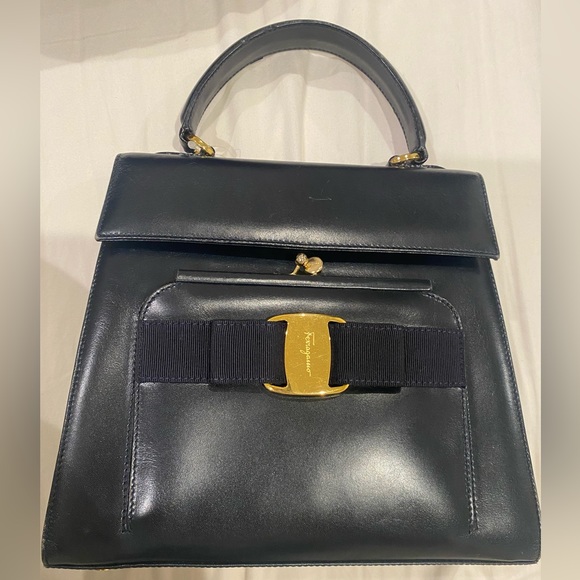 Vintage Ferragamo 2 way Purse - Picture 1 of 9